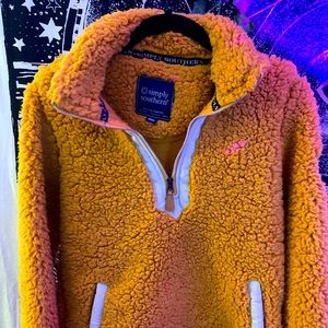 simplysouthern simply soft sherpa mustard pullover